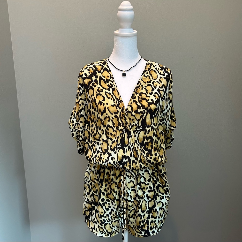 Woman’s FIFTEEN TWENTY leopard print romper